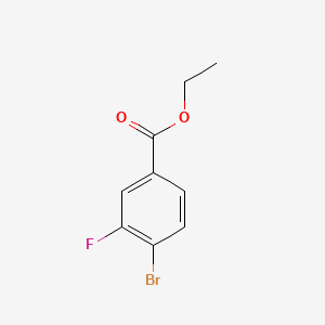 Chemical structure of Ethyl 4-bromo-3-fluorobenzoate