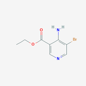 Chemical structure of Ethyl 4-amino-5-bromonicotinate