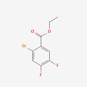 Chemical structure of ethyl2-bromo-4,5-difluorobenzoate