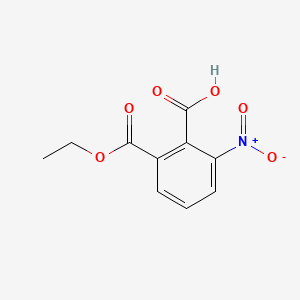 Chemical structure of 2-(Ethoxycarbonyl)-6-nitrobenzoic acid