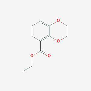 Chemical structure of Ethyl 2,3-dihydrobenzo[b][1,4]dioxine-5-carboxylate