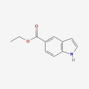Chemical structure of Ethyl 1H-indole-5-carboxylate