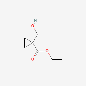 Chemical structure of Ethyl 1-(hydroxymethyl)cyclopropanecarboxylate
