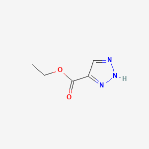 Chemical structure of Ethyl 1H-1,2,3-triazole-4-carboxylate