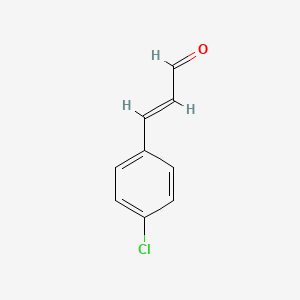 Chemical structure of (E)-3-(4-Chlorophenyl)acrylaldehyde