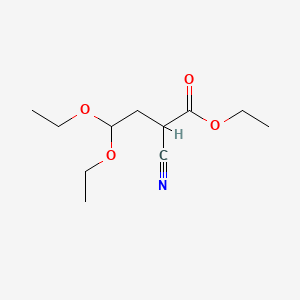 Chemical structure of Ethyl 2-cyano-4,4-diethoxybutyrate
