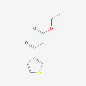 Chemical structure of Ethyl 3-oxo-3-(thiophen-3-yl)propanoate