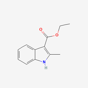Chemical structure of Ethyl 2-methyl-1H-indole-3-carboxylate
