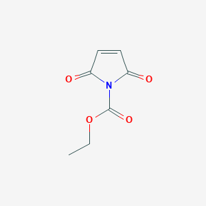 Chemical structure of Ethyl 2,5-dioxo-2,5-dihydro-1H-pyrrole-1-carboxylate