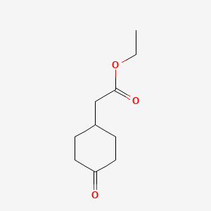 Chemical structure of Ethyl 2-(4-oxocyclohexyl)acetate