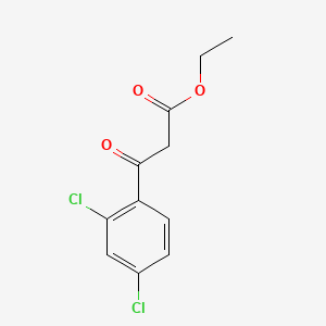 Chemical structure of Ethyl 3-(2,4-dichlorophenyl)-3-oxopropanoate