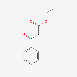 Chemical structure of Ethyl 3-(4-iodophenyl)-3-oxopropanoate