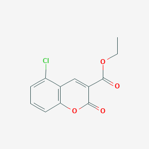 Chemical structure of Ethyl 5-chloro-2-oxo-2H-chromene-3-carboxylate