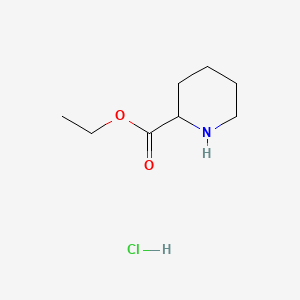 Chemical structure of Ethyl piperidine-2-carboxylate hydrochloride