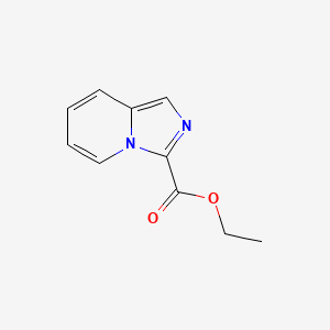 Chemical structure of Ethyl imidazo[1,5-a]pyridine-3-carboxylate