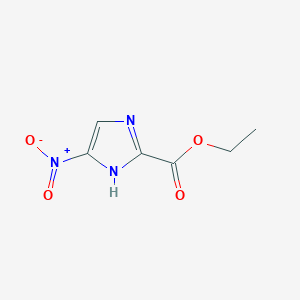 Chemical structure of Ethyl 5-nitro-1H-imidazole-2-carboxylate