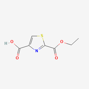 Chemical structure of 2-(Ethoxycarbonyl)thiazole-4-carboxylic acid