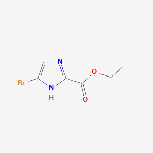 Chemical structure of Ethyl 5-bromo-1H-imidazole-2-carboxylate