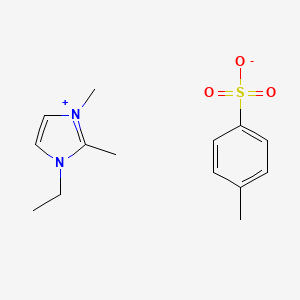 Chemical structure of 1-Ethyl-2,3-dimethylimidazolium tosylate