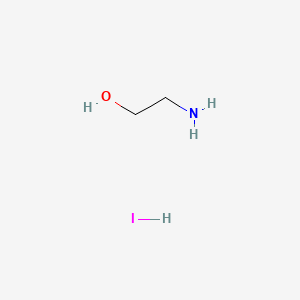 Chemical structure of Ethanolammonium Iodide