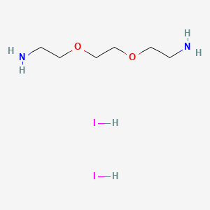 Chemical structure of 2,2′-(Ethylenedioxy)diethylammonium diiodide