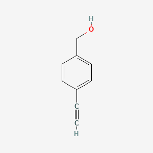 Chemical structure of 4-Ethynylbenzyl Alcohol