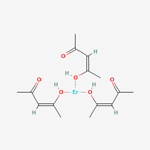Chemical structure of Erbium(III) 2,4-pentanedionate