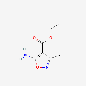 Chemical structure of ethyl 5-amino-3-methylisoxazole-4-carboxylate