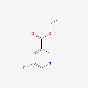 Chemical structure of Ethyl 5-fluoronicotinate