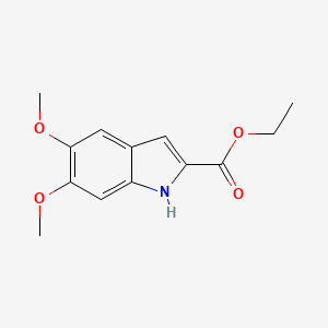 Chemical structure of Ethyl 5,6-dimethoxyindole-2-carboxylate