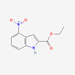 Chemical structure of Ethyl-4-nitroindole-2-carboxylate