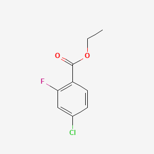 Chemical structure of Ethyl 4-chloro-2-fluorobenzoate