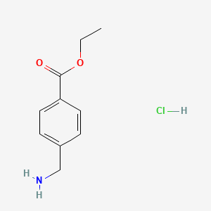 Chemical structure of Ethyl 4-(aminomethyl)benzoate Hydrochloride