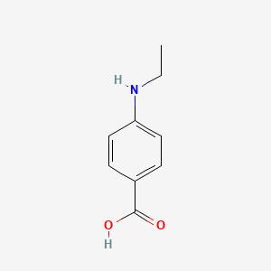 Chemical structure of 4-(Ethylamino)benzoic acid