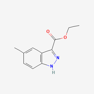 Chemical structure of Ethyl 5-methyl-1H-indazole-3-carboxylate