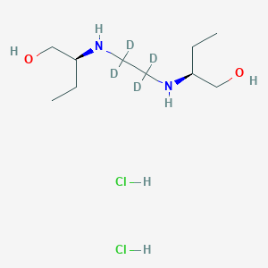 Chemical structure of Ethambutol-d4 Dihydrochloride