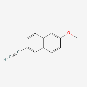 Chemical structure of 2-Ethynyl-6-methoxynaphthalene