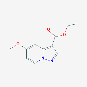 Chemical structure of Ethyl 5-methoxypyrazolo[1,5-a]pyridine-3-carboxylate