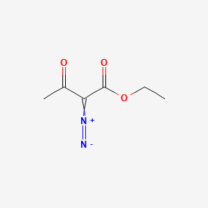 Chemical structure of Ethyl diazoacetoacetate