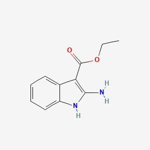 Chemical structure of Ethyl 2-Aminoindole-3-carboxylate