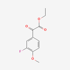 Chemical structure of Ethyl 3-fluoro-4-methoxybenzoylformate