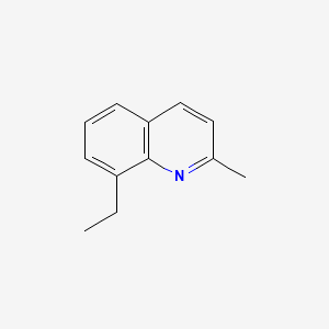 Chemical structure of 8-Ethyl-2-methylquinoline