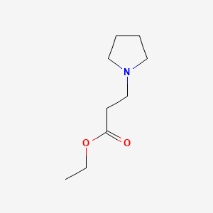 Chemical structure of ethyl 3-pyrrolidin-1-ylpropanoate