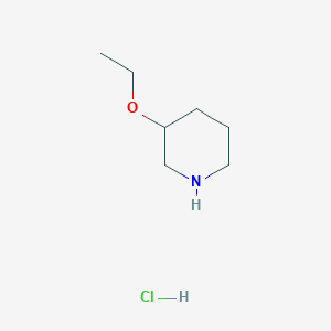 Chemical structure of 3-Ethoxypiperidine hydrochloride
