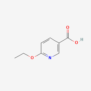 Chemical structure of 6-ethoxynicotinic acid
