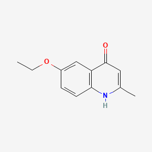 Chemical structure of 6-Ethoxy-2-methyl-4-quinolinol