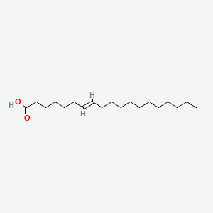 Chemical structure of 7(E)-Nonadecenoic acid