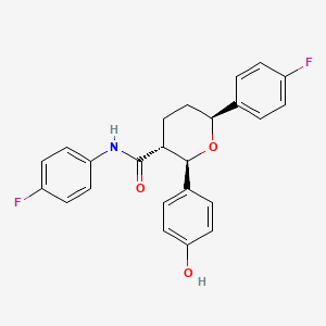 Chemical structure of Ezetimibe Tetrahydropyran Impurity