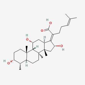 Chemical structure of 16-Epidesacetylfusidic acid