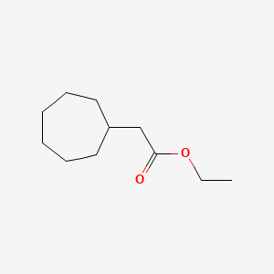 Chemical structure of Ethyl cycloheptylacetate